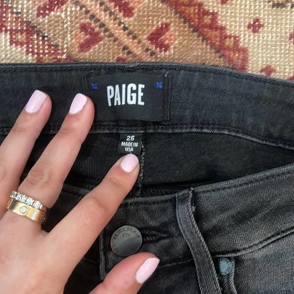 Paige Verdugo Ankle Jeans in Smoke Grey size 25 - Picture 5 of 10